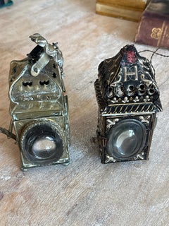 Two Early Brass Lanterns With Decoration, Circa 1720's