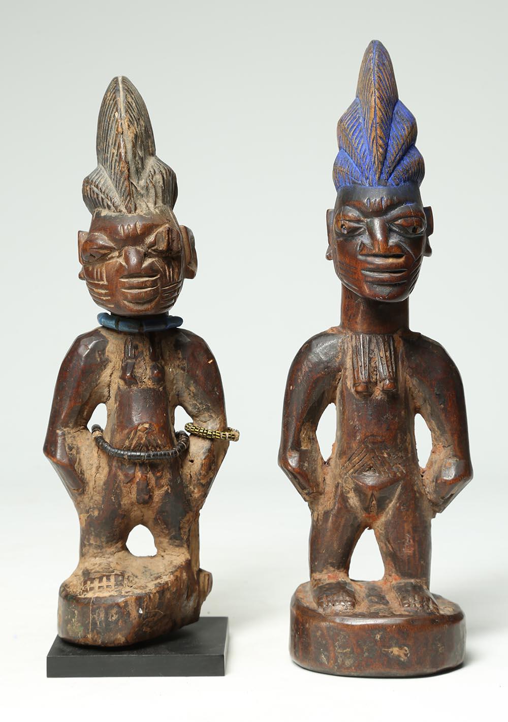 Two early Yoruba Tribal Ibeji 