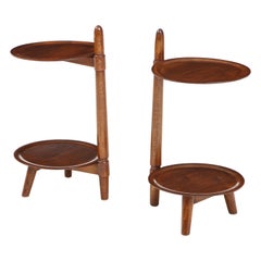 Two Edmund Jørgensen Two Tier Side Tables, circa 1960s