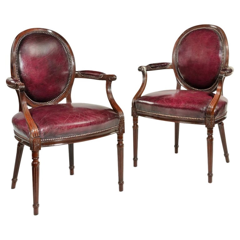 Two Edwardian Mahogany Chairs by Gill and Reigate For Sale at 1stDibs