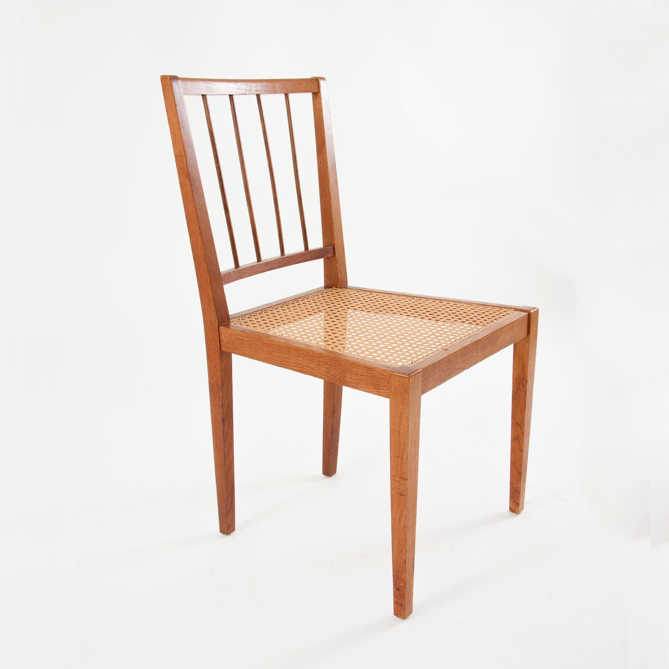 Two Elegant Werkstätte Hagenauer Chairs M006 by Julius Jirasek, Austria, 1930 For Sale 10