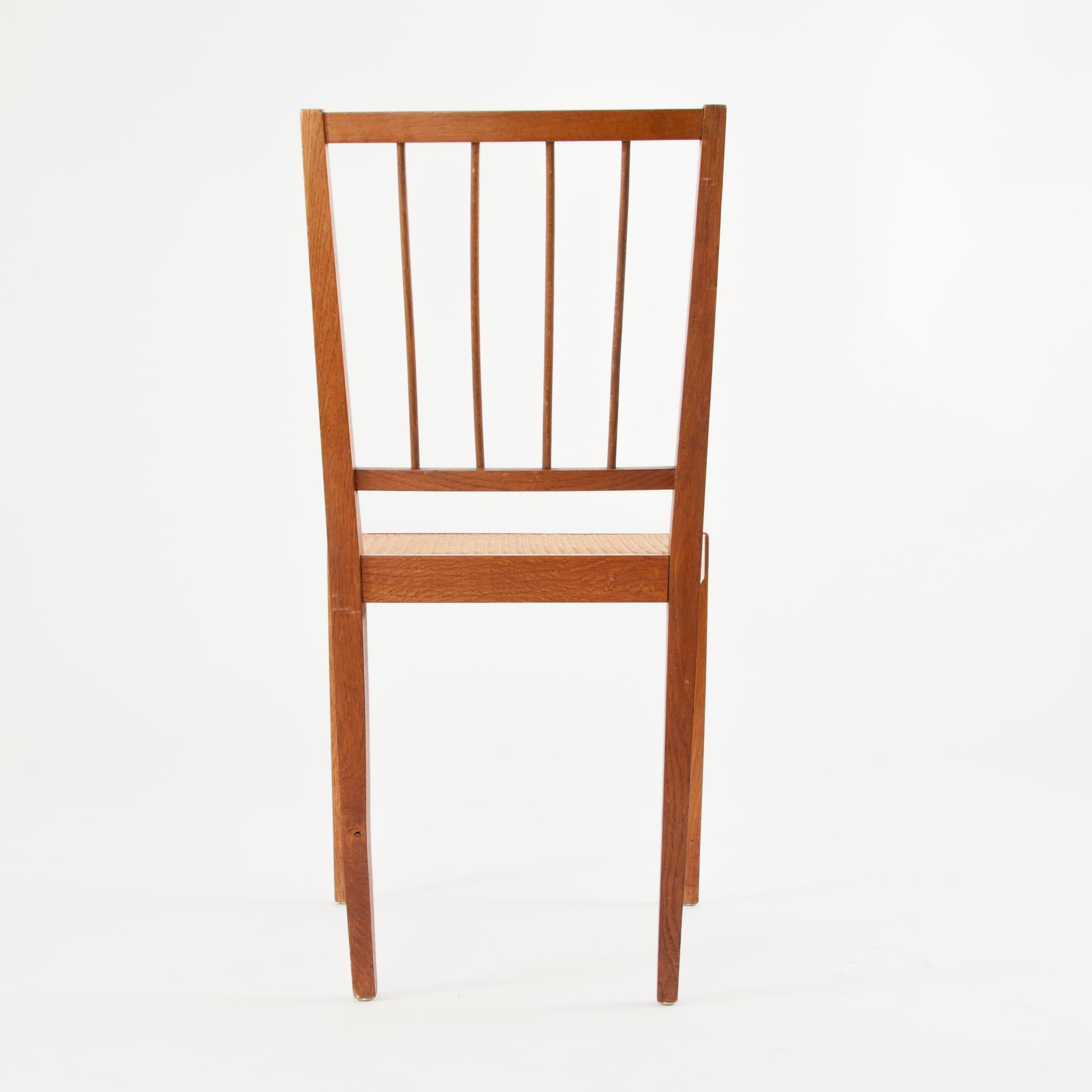 Two Elegant Werkstätte Hagenauer Chairs M006 by Julius Jirasek, Austria, 1930 For Sale 11