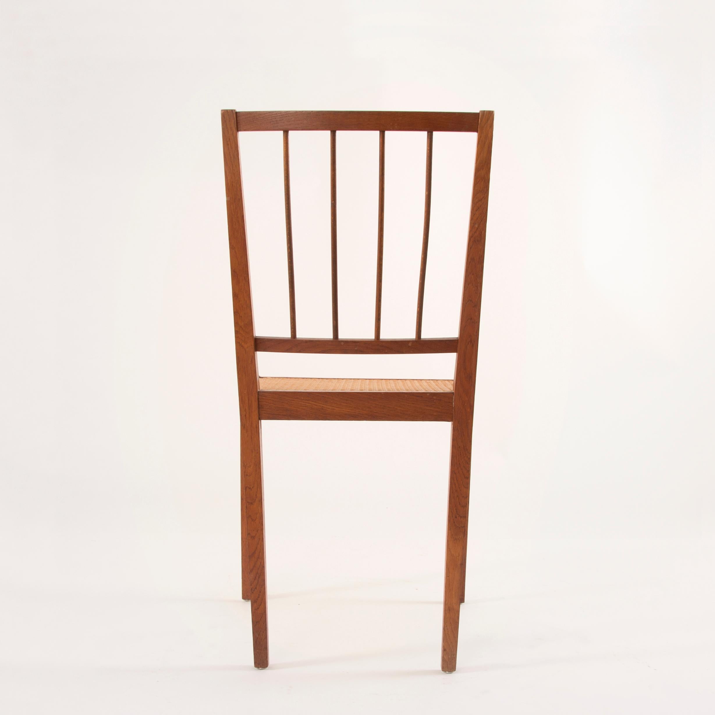 Mid-20th Century Two Elegant Werkstätte Hagenauer Chairs M006 by Julius Jirasek, Austria, 1930 For Sale