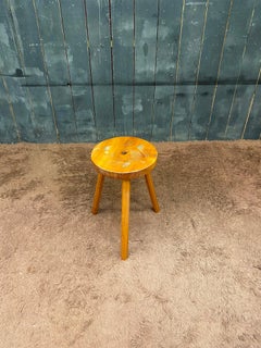 Taburete de dos olmos circa 1950