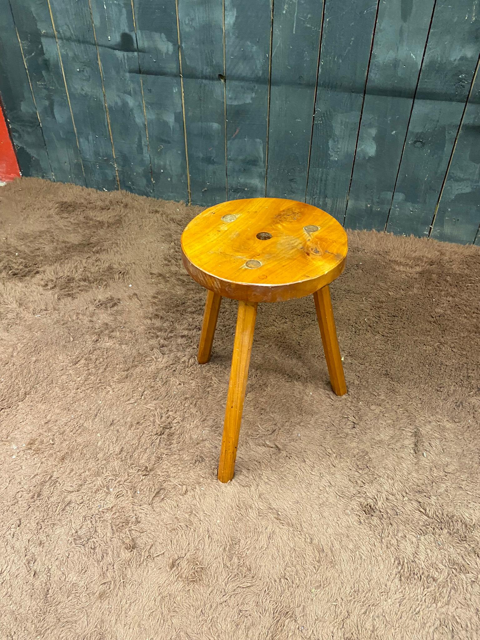 Two Elm Stool circa 1950 For Sale 1
