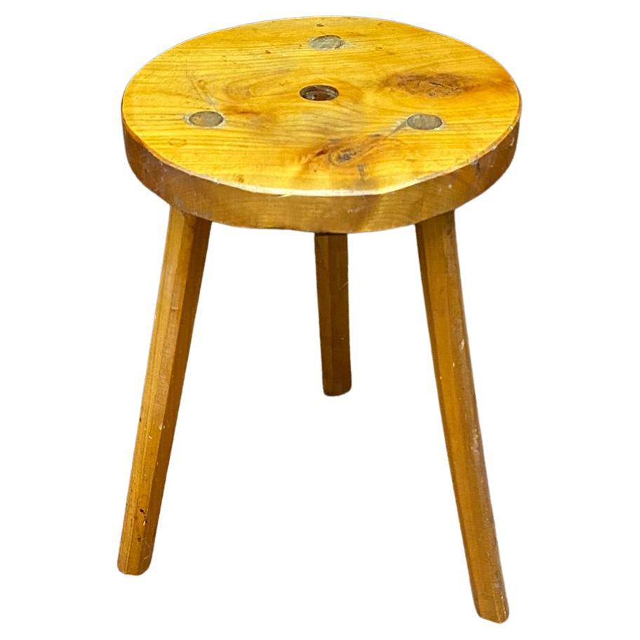 Two Elm Stool circa 1950 For Sale