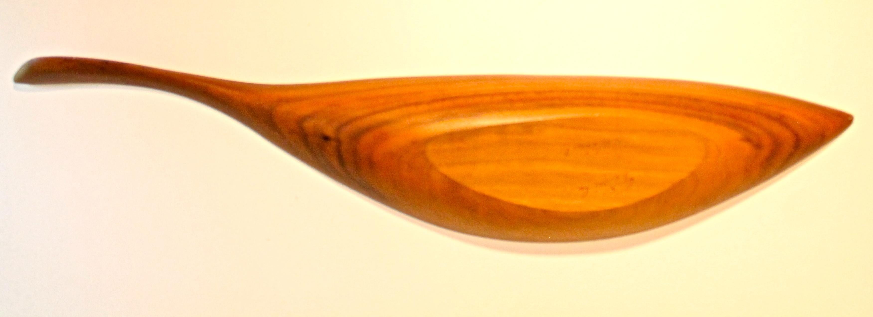 Mid-Century Modern Two Emil Milan 'Emilan' Handcrafted Walnut Bowls For Sale