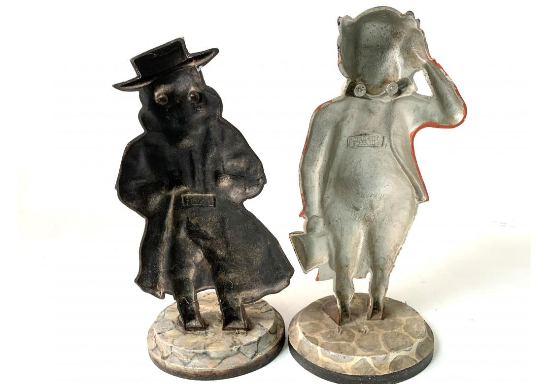 Two English Cast Iron Fireplace Figures From Charles Dickens Pickwick Papers 8