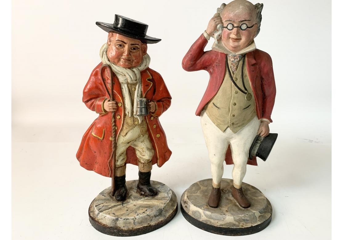 Two English Cast Iron Fireplace Figures From Charles Dickens Pickwick Papers 12