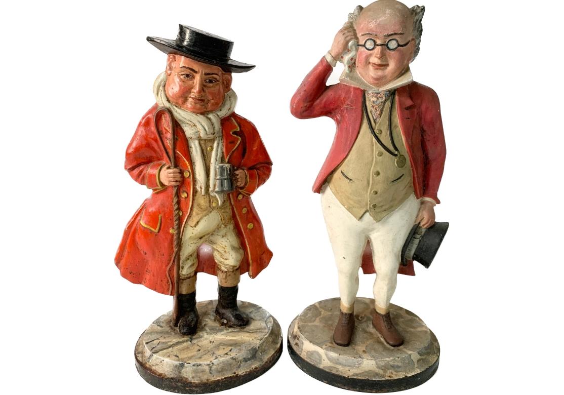 Two English Cast Iron Fireplace Figures From Charles Dickens Pickwick Papers 13