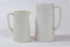Two English Ironstone Dairy Pitchers, circa 1920