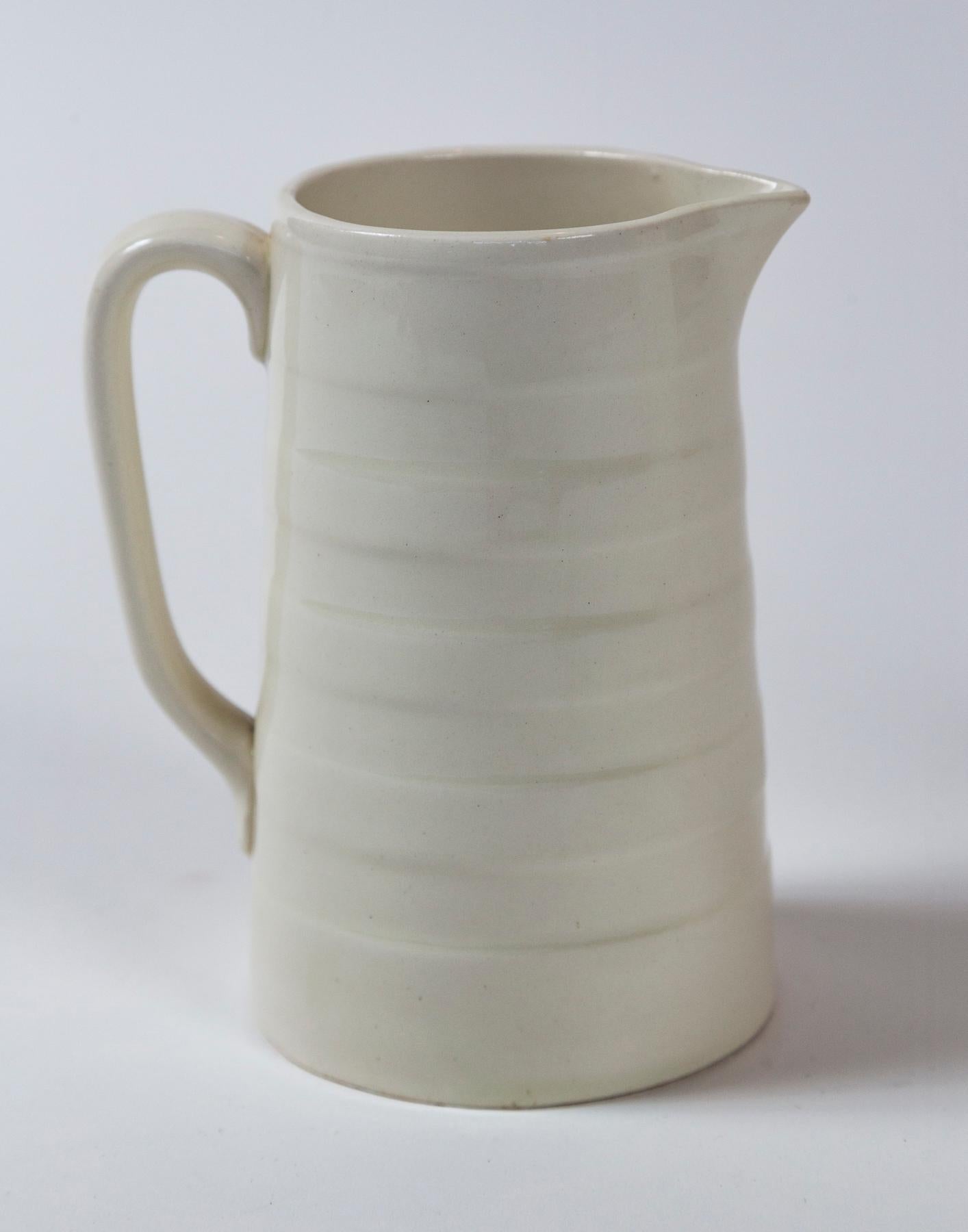 Edwardian Two English Ironstone Dairy Pitchers, circa 1920 For Sale