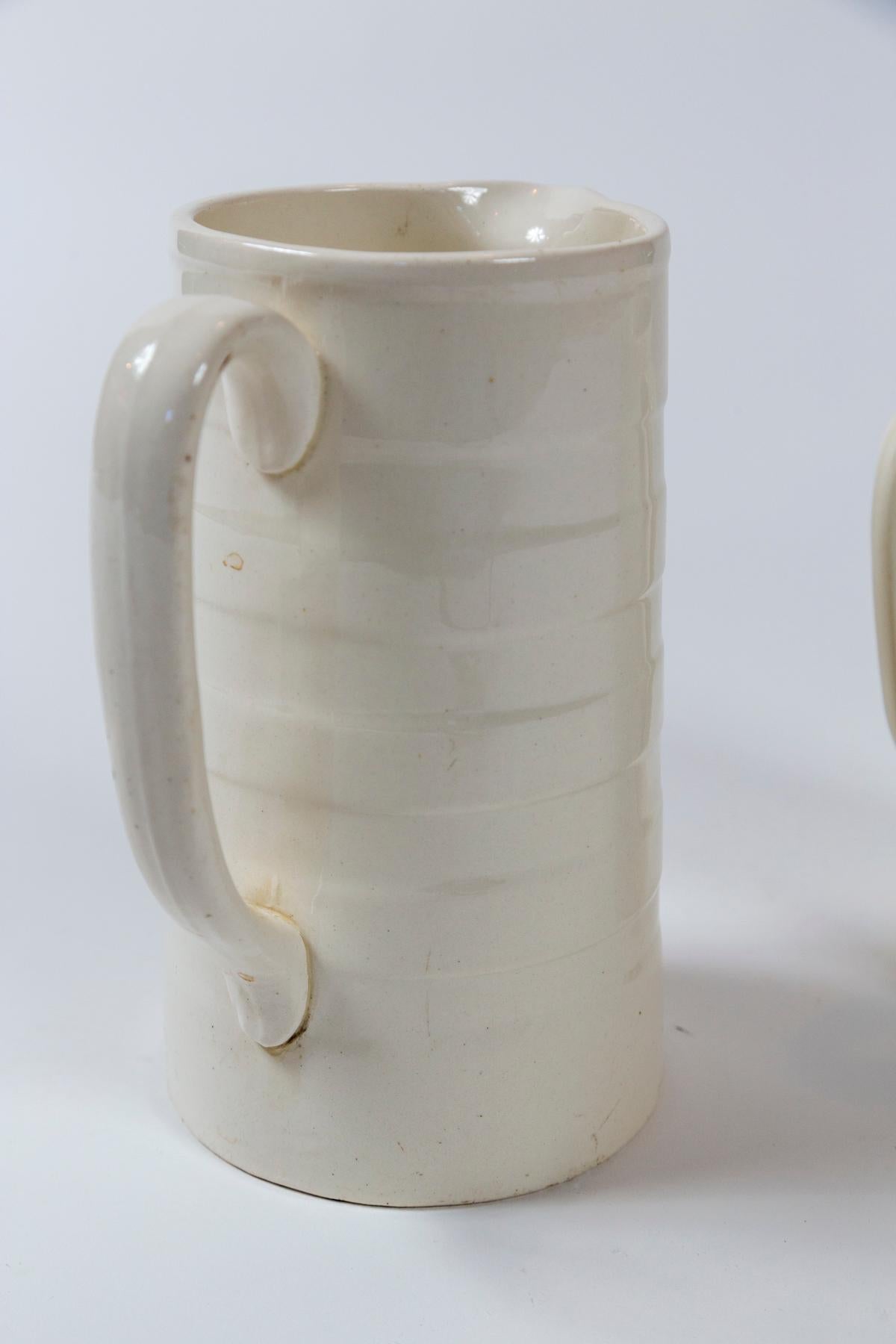 Two English Ironstone Dairy Pitchers, circa 1920 For Sale 3