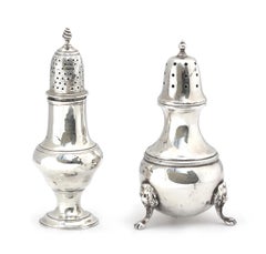 Two English Silver Casters