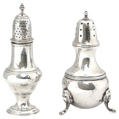 Two English Silver Casters