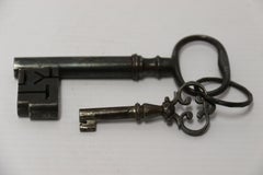 Two English Steel Keys, circa 1760 and circa 1690