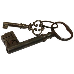 Two English Steel Keys, circa 1760 and circa 1690