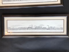 Two Engravings of Italian Cityscapes