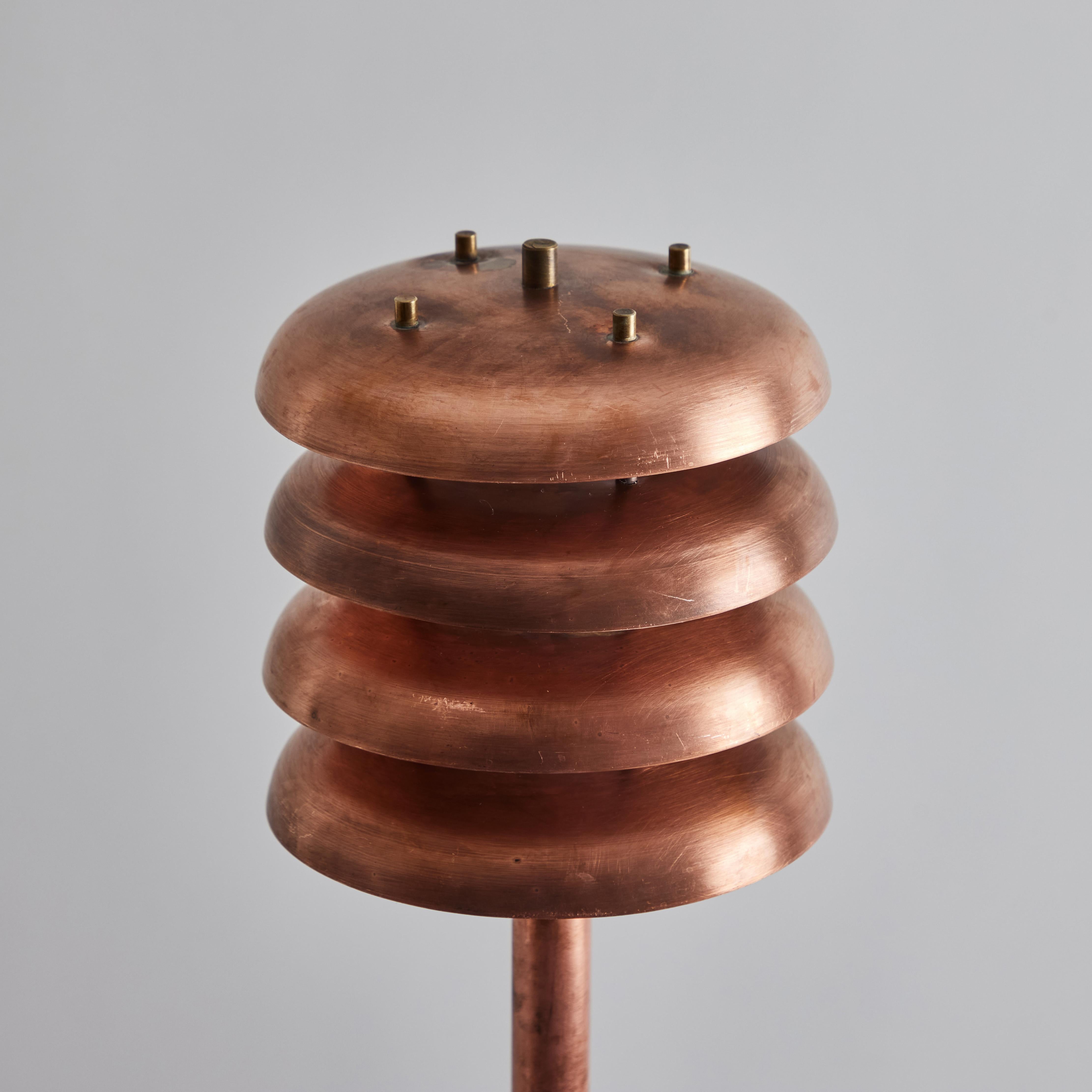 'Gibson' Outdoor Bollard Light in Raw Copper by Gary Gibson For Sale 10