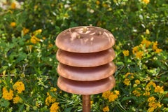 'Gibson' Outdoor Bollard Light in Raw Copper by Gary Gibson