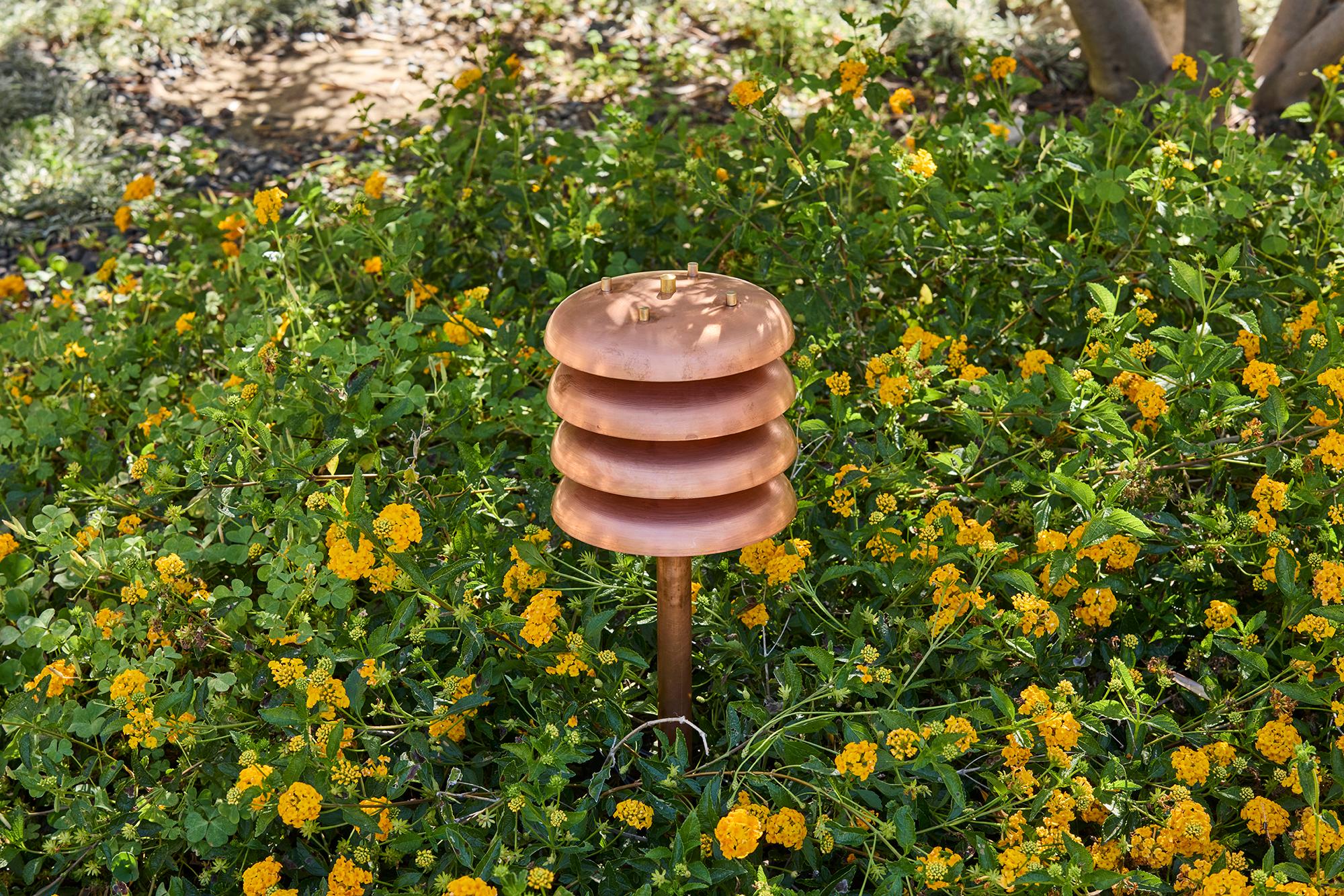 American 'Gibson' Outdoor Bollard Light in Raw Copper by Gary Gibson For Sale