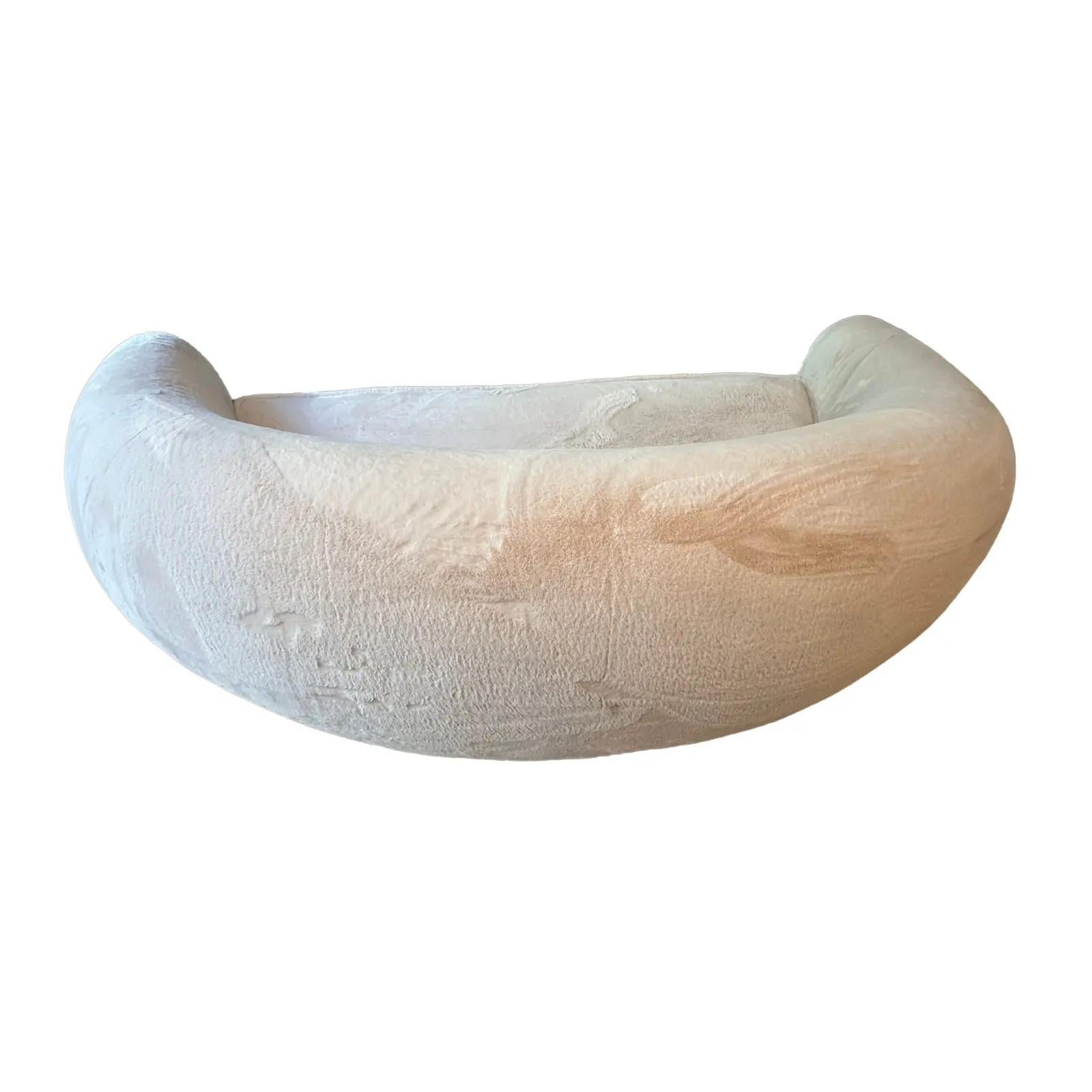 Mid-Century Modern Two Enlighten Polar Bear Custom Couch For Sale