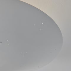 Plafonnier à dôme en métal perforé Raul Reyes 'Rey 14' en blanc