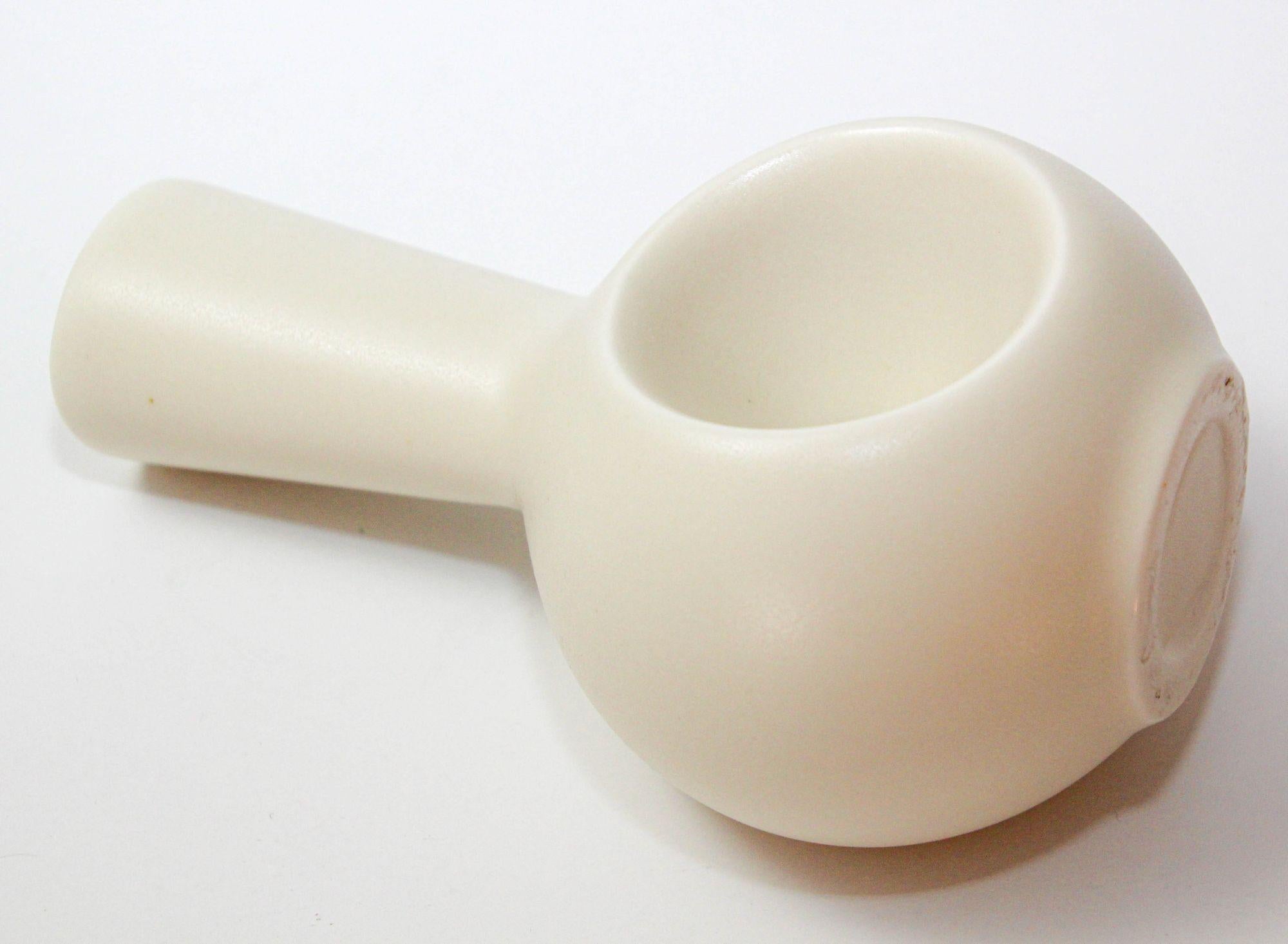 Two Eva Zeisel Handmade Porcelain Vases for Klein Reid Pottery Minimalist Modern 3