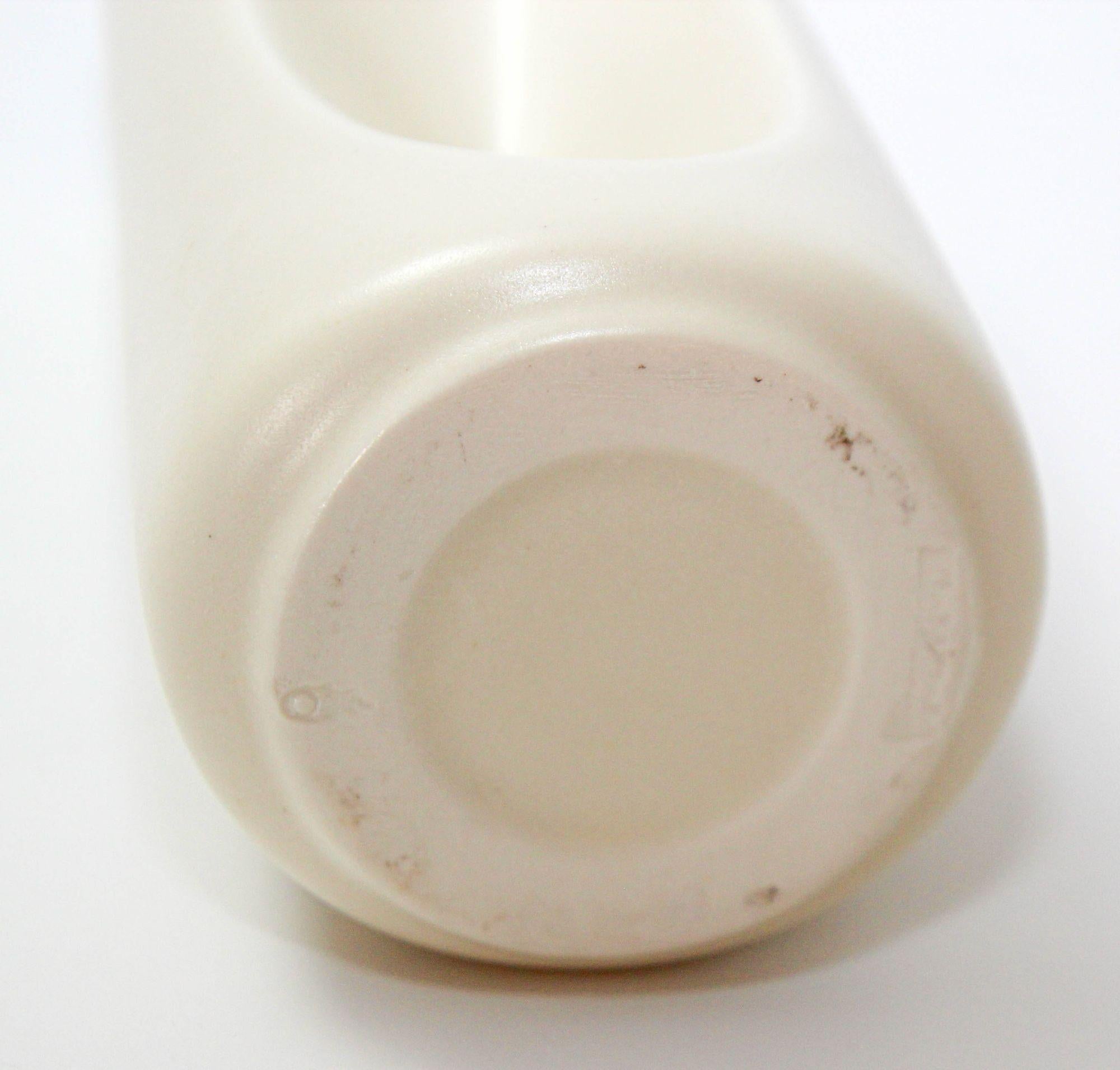 Two Eva Zeisel Handmade Porcelain Vases for Klein Reid Pottery Minimalist Modern 12