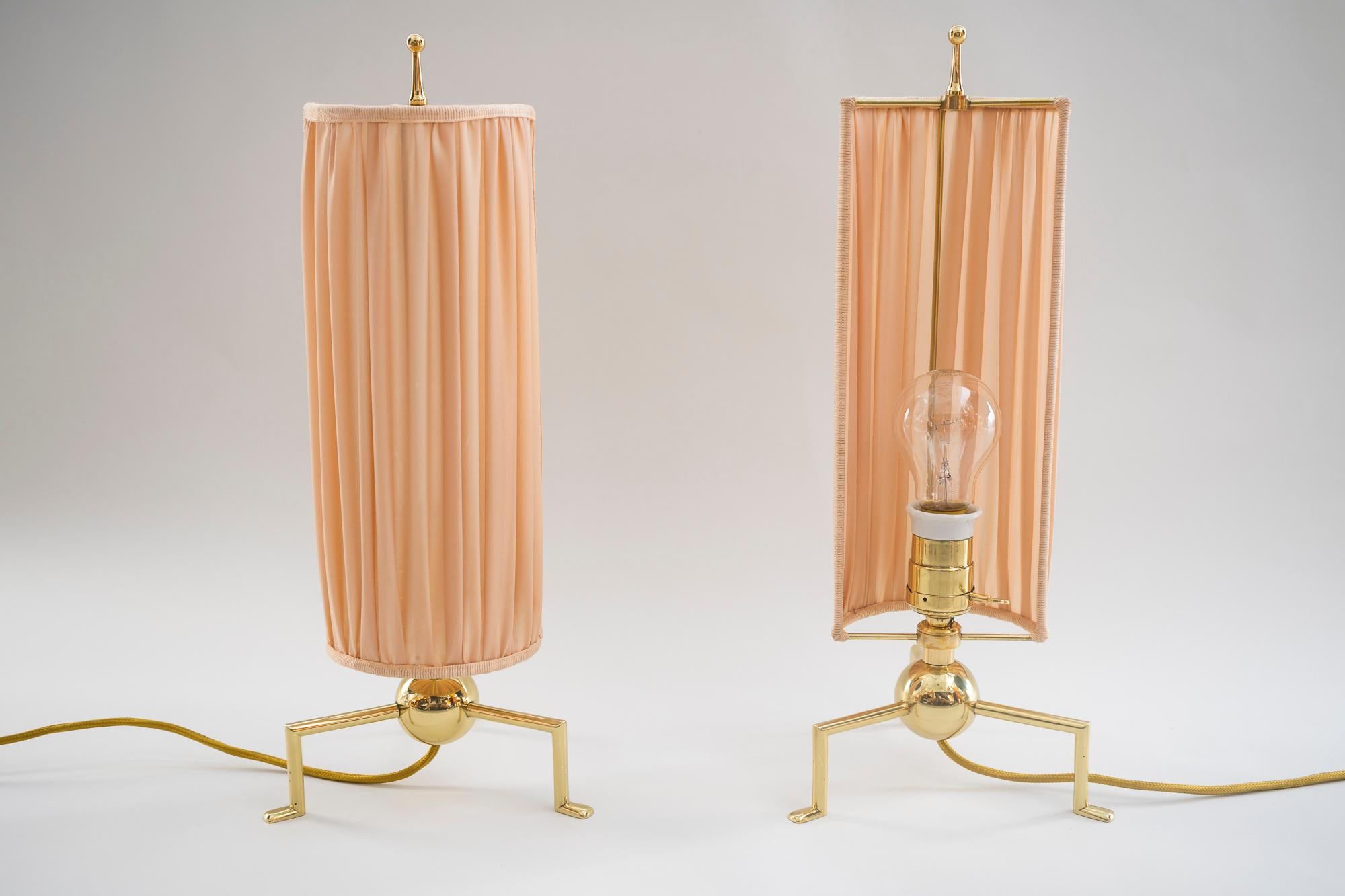 Austrian Two Exclusive and Rare Art Deco Table Lamp, Vienna, 1920s For Sale