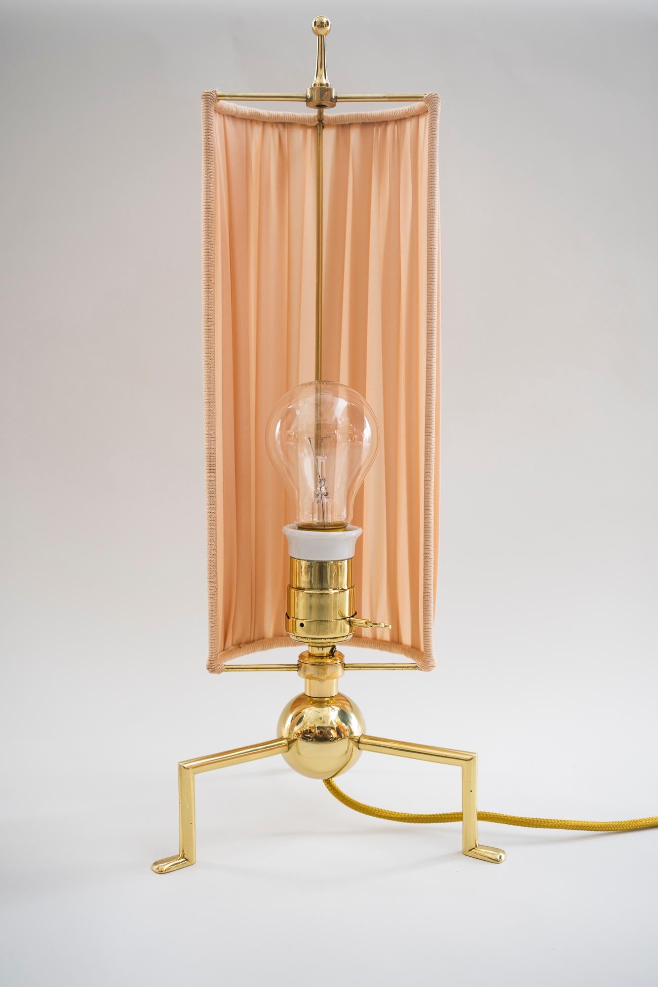 Polished Two Exclusive and Rare Art Deco Table Lamp, Vienna, 1920s For Sale