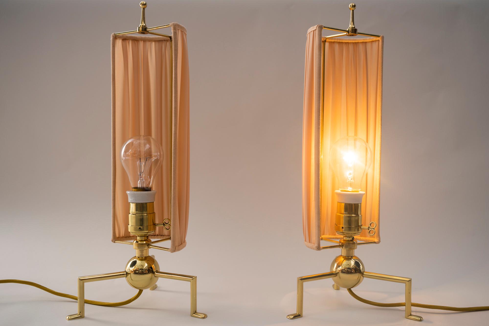 Early 20th Century Two Exclusive and Rare Art Deco Table Lamp, Vienna, 1920s For Sale