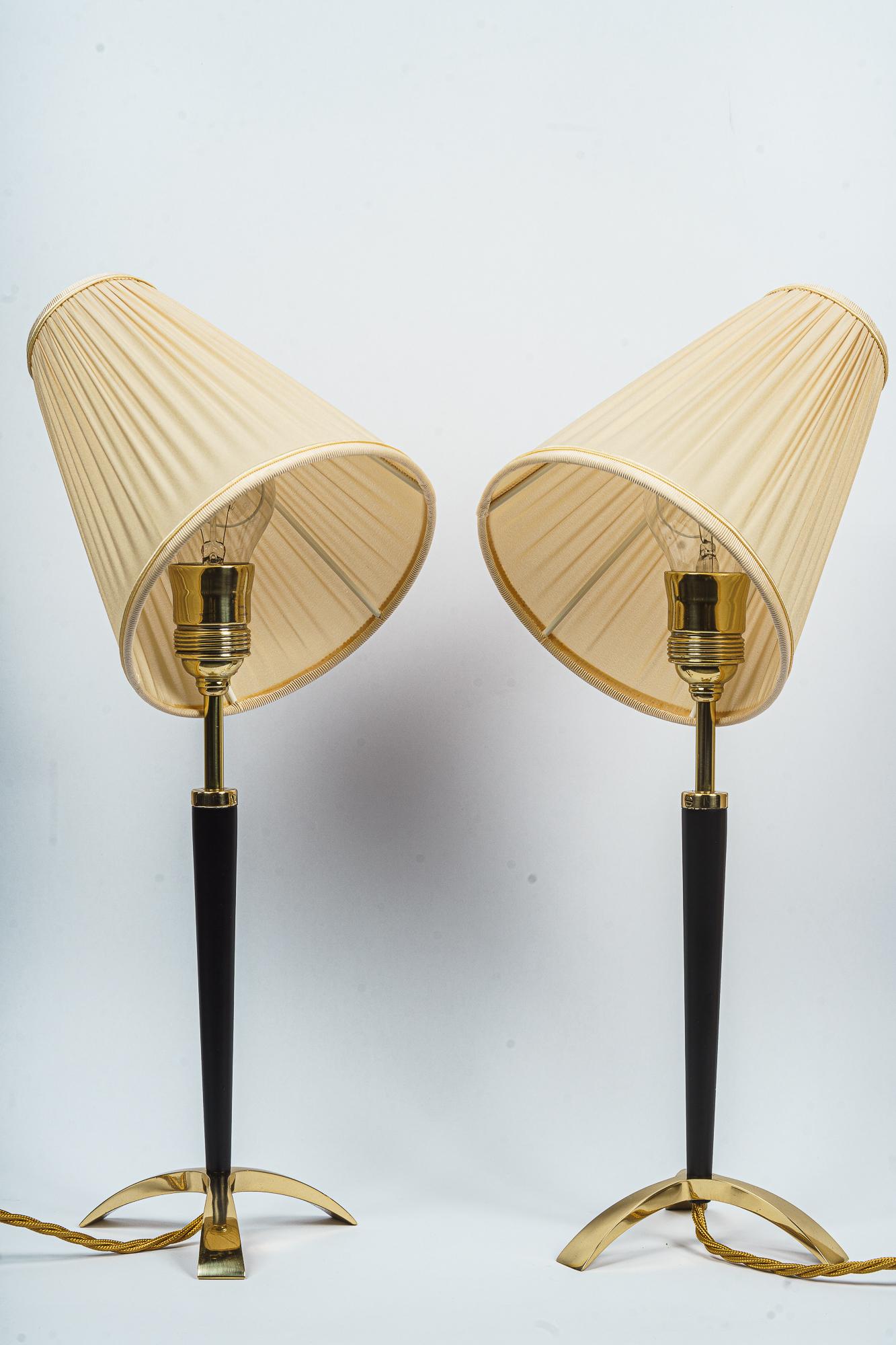 Mid-Century Modern Two Extendable Table Lamps by J.T. Kalmar, circa 1950s For Sale