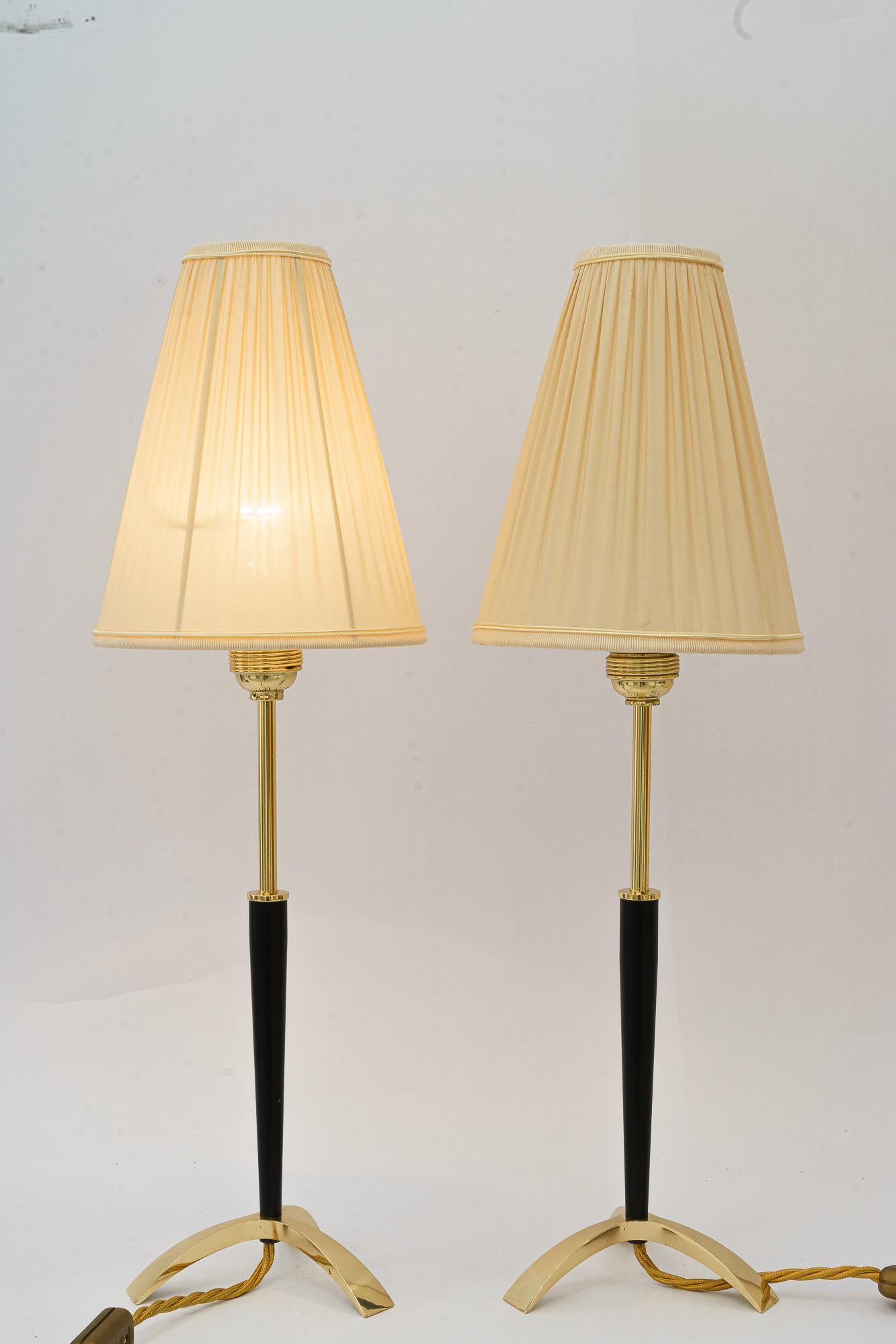 Mid-Century Modern  Two Extendable Table Lamps by J.T. Kalmar, circa 1950s For Sale