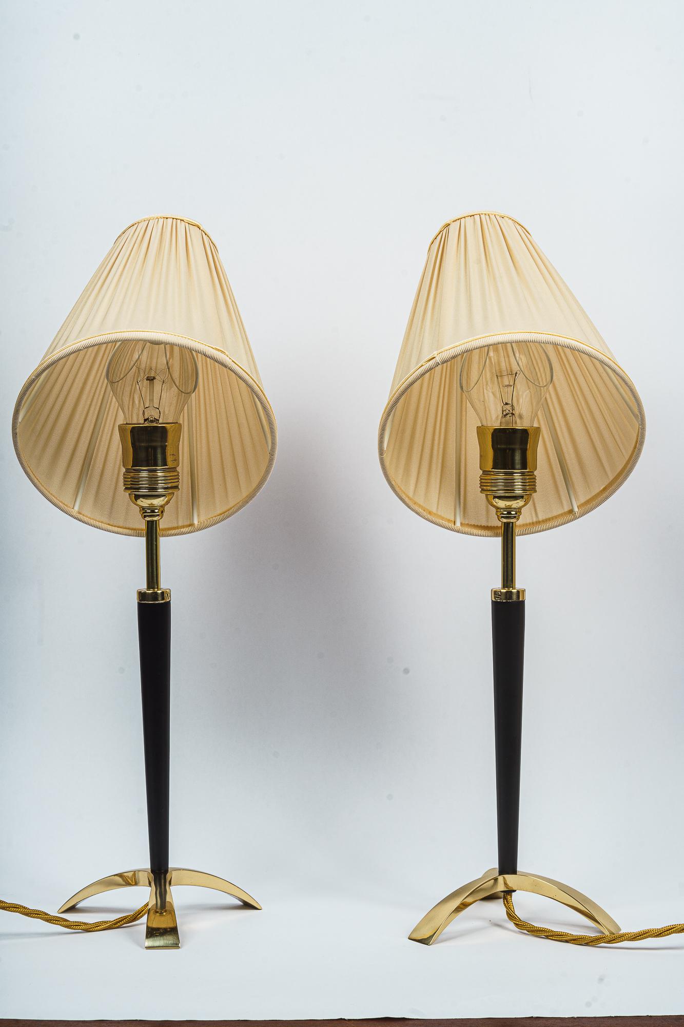 Austrian Two Extendable Table Lamps by J.T. Kalmar, circa 1950s For Sale