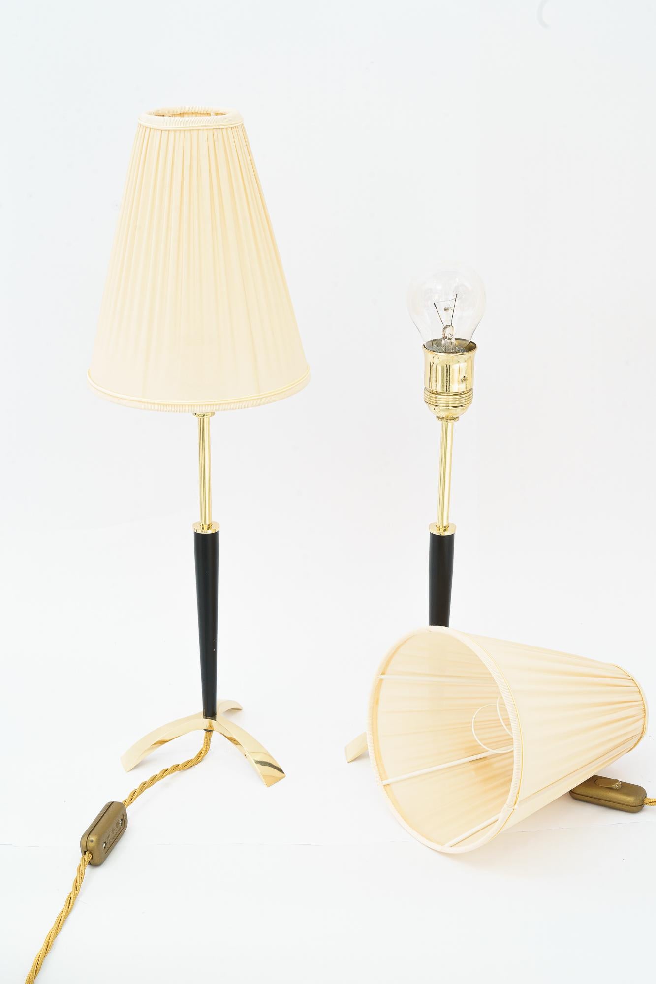  Two Extendable Table Lamps by J.T. Kalmar, circa 1950s In Good Condition For Sale In Wien, AT