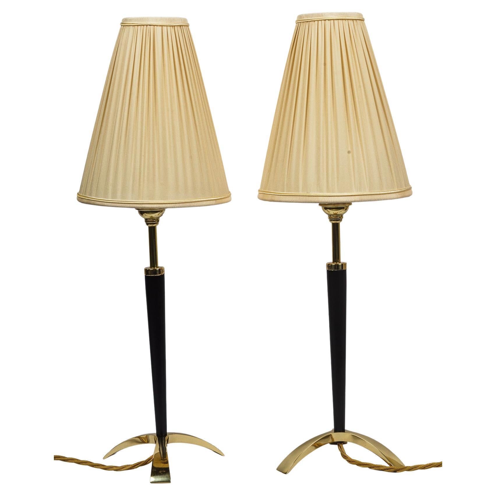 Two Extendable Table Lamps by J.T. Kalmar, circa 1950s For Sale