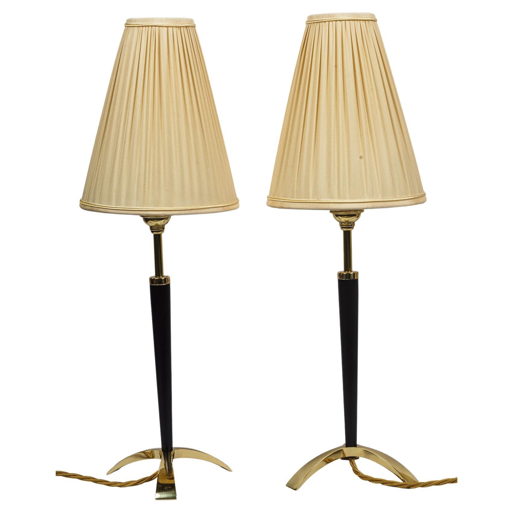 Two Extendable Table Lamps by J.T. Kalmar, circa 1950s