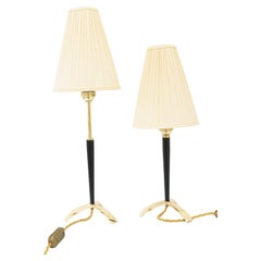  Two Extendable Table Lamps by J.T. Kalmar, circa 1950s