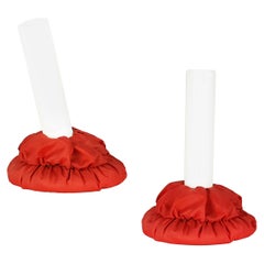 Cloche de dos telas y pantalla de plástico blanco de De Pas D'Urbino Lomazzi para Sirrah
