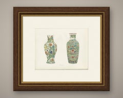 Two Famille Verte Vases, Birds in Flowering Trees and Flower Baskets, 1911