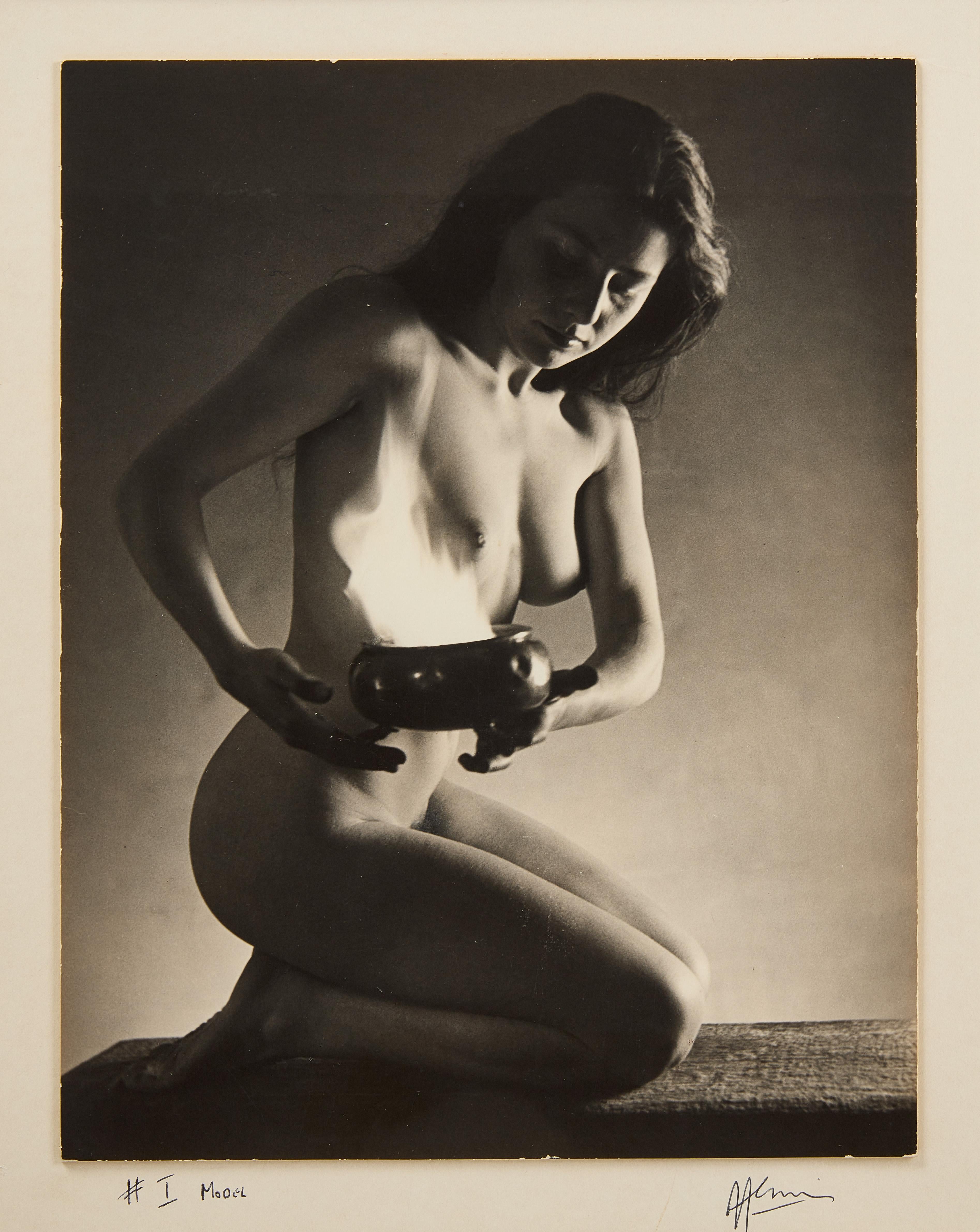 Mid-20th Century Two Female Nude Photographs For Sale