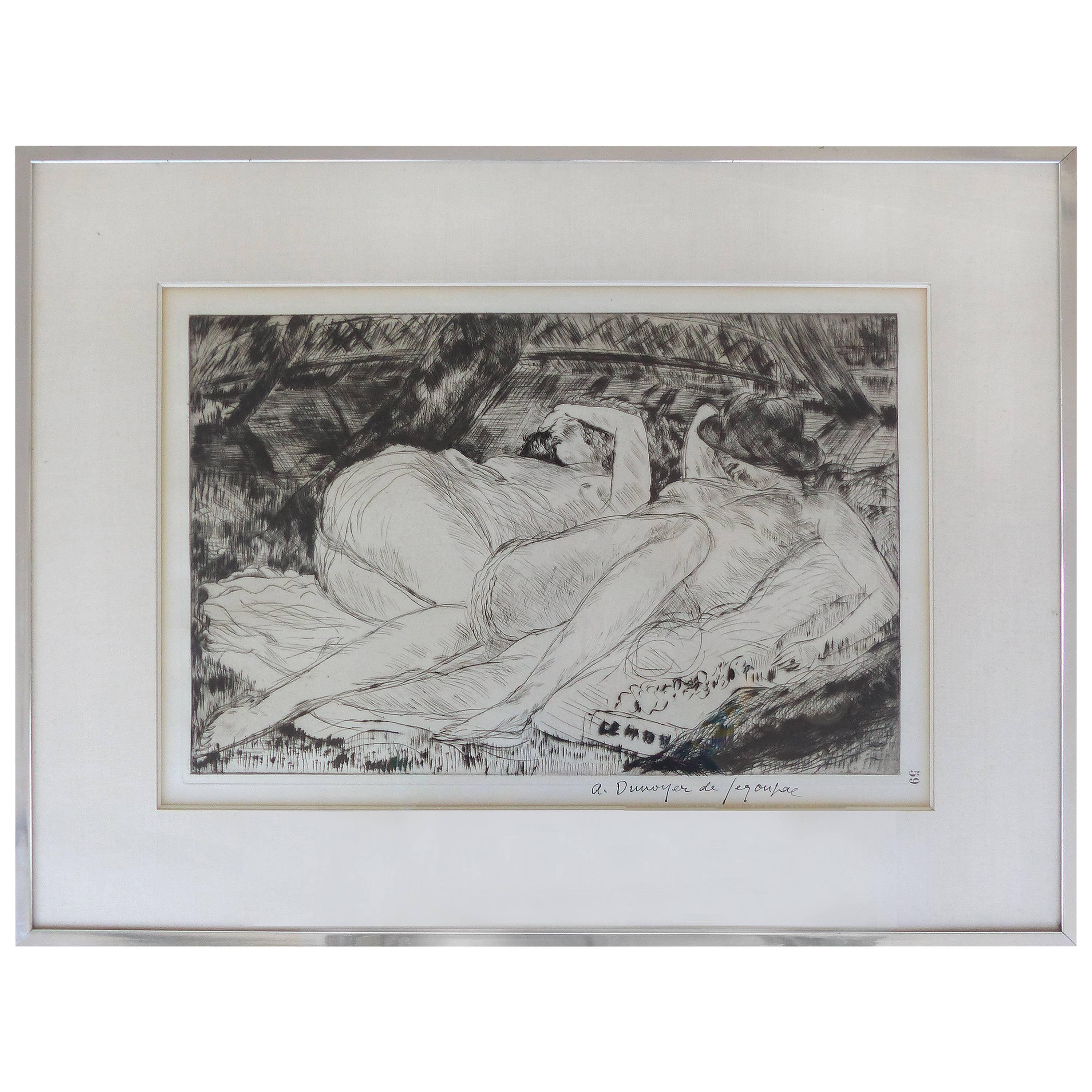 "Two Females" by Andre Dunoyer de Segonzac