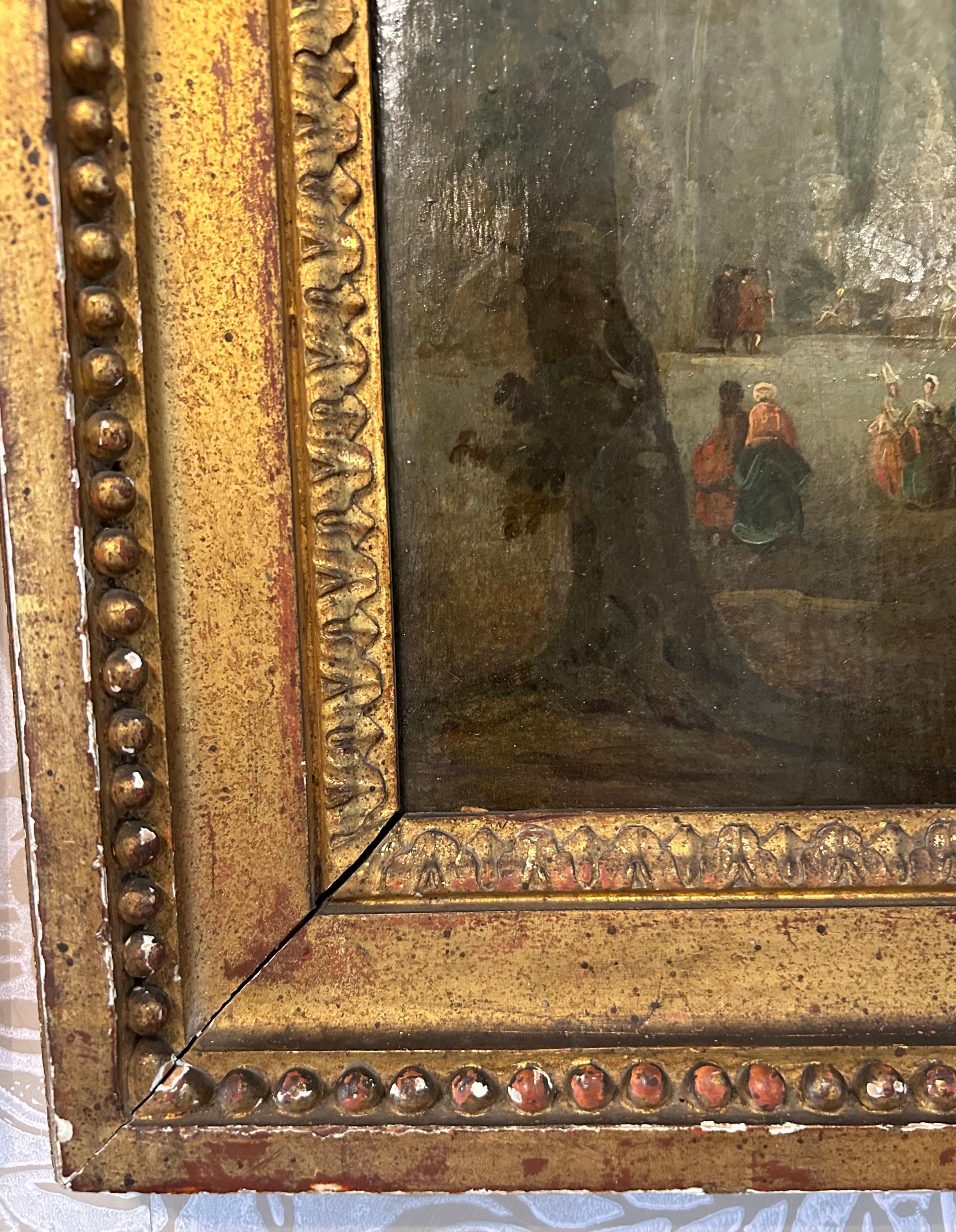 Dos Escenas de Fiesta Galante, Escuela Francesa, Siglo XIX en venta 6