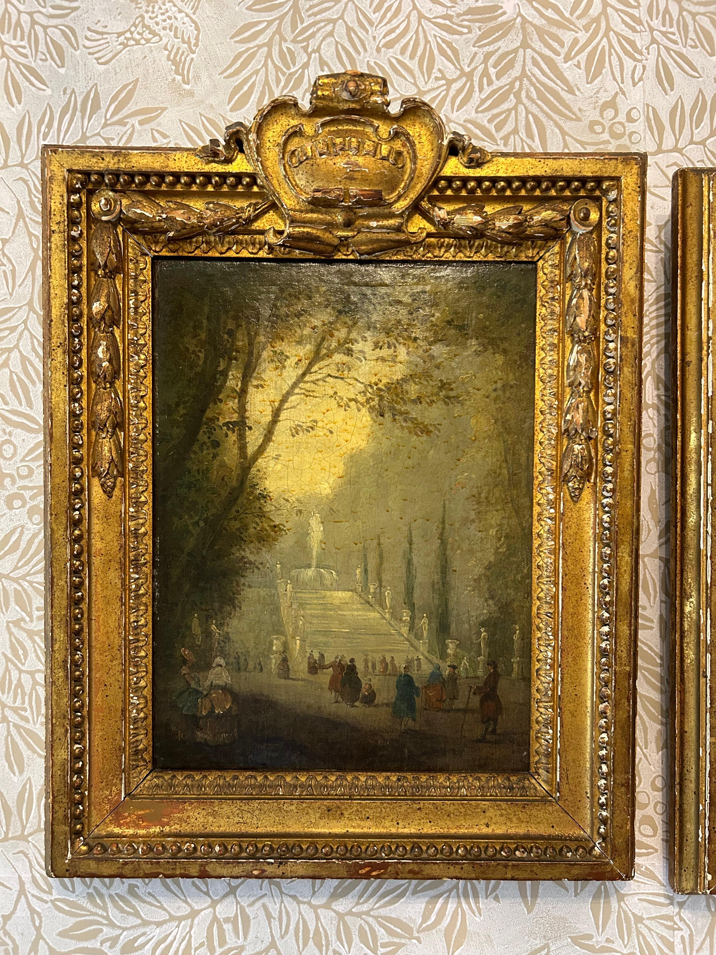 Dos Escenas de Fiesta Galante, Escuela Francesa, Siglo XIX Francés en venta