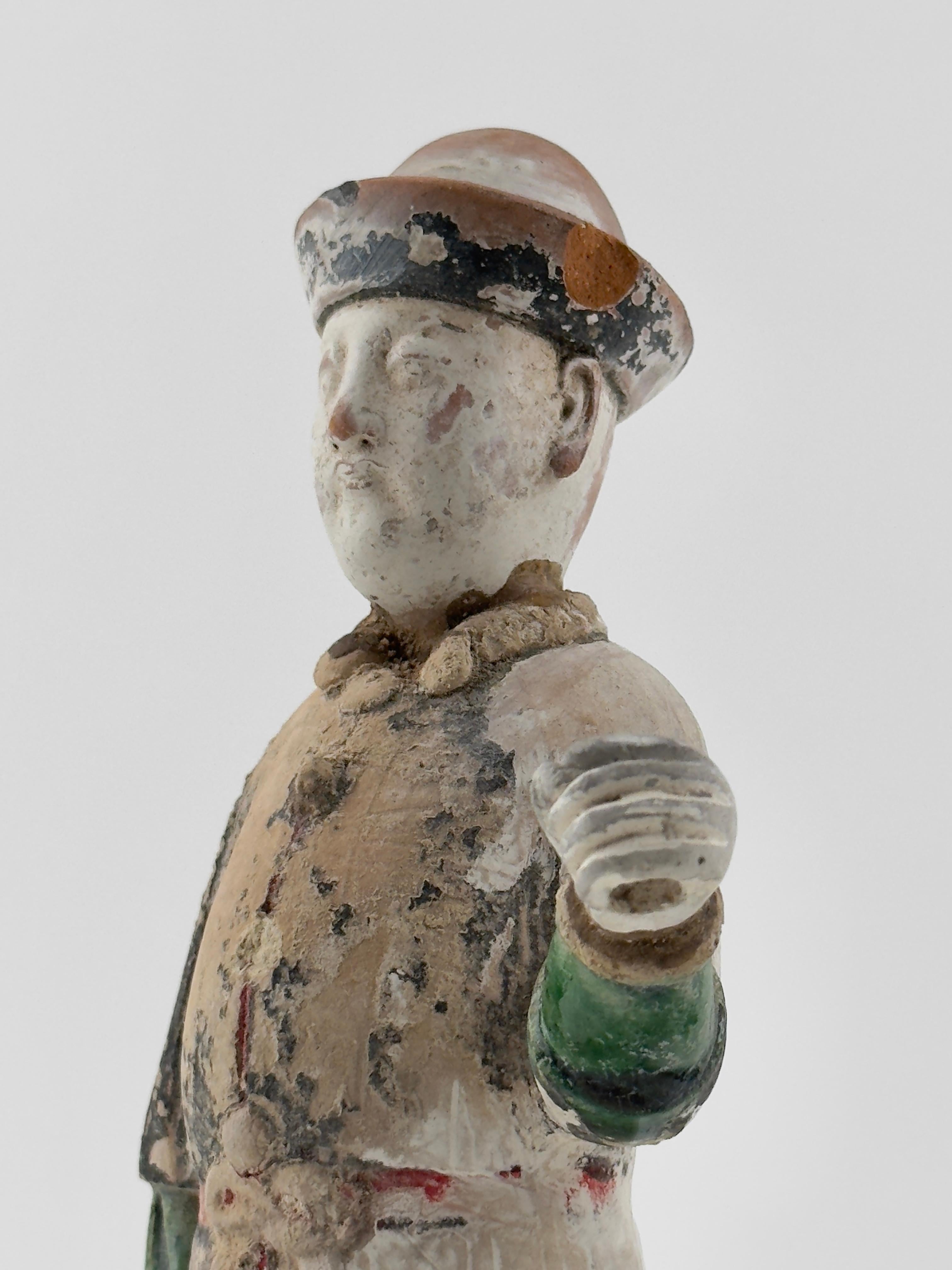 Two Figures of Attendants, Ming Period(1368-1644) For Sale 5