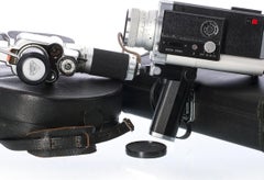 Two film cameras, Angénieux and Minolta