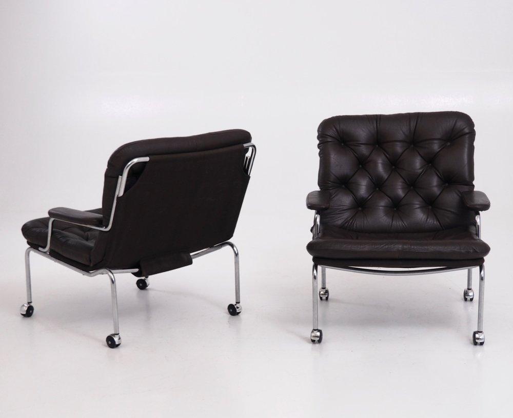 Dos finos sillones de salón al estilo de Bruno Mathsson, años 60 siglo XX en venta