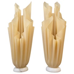 Two ''Flaming Torch'' Georgia Jacob Table Lamps, 1970s