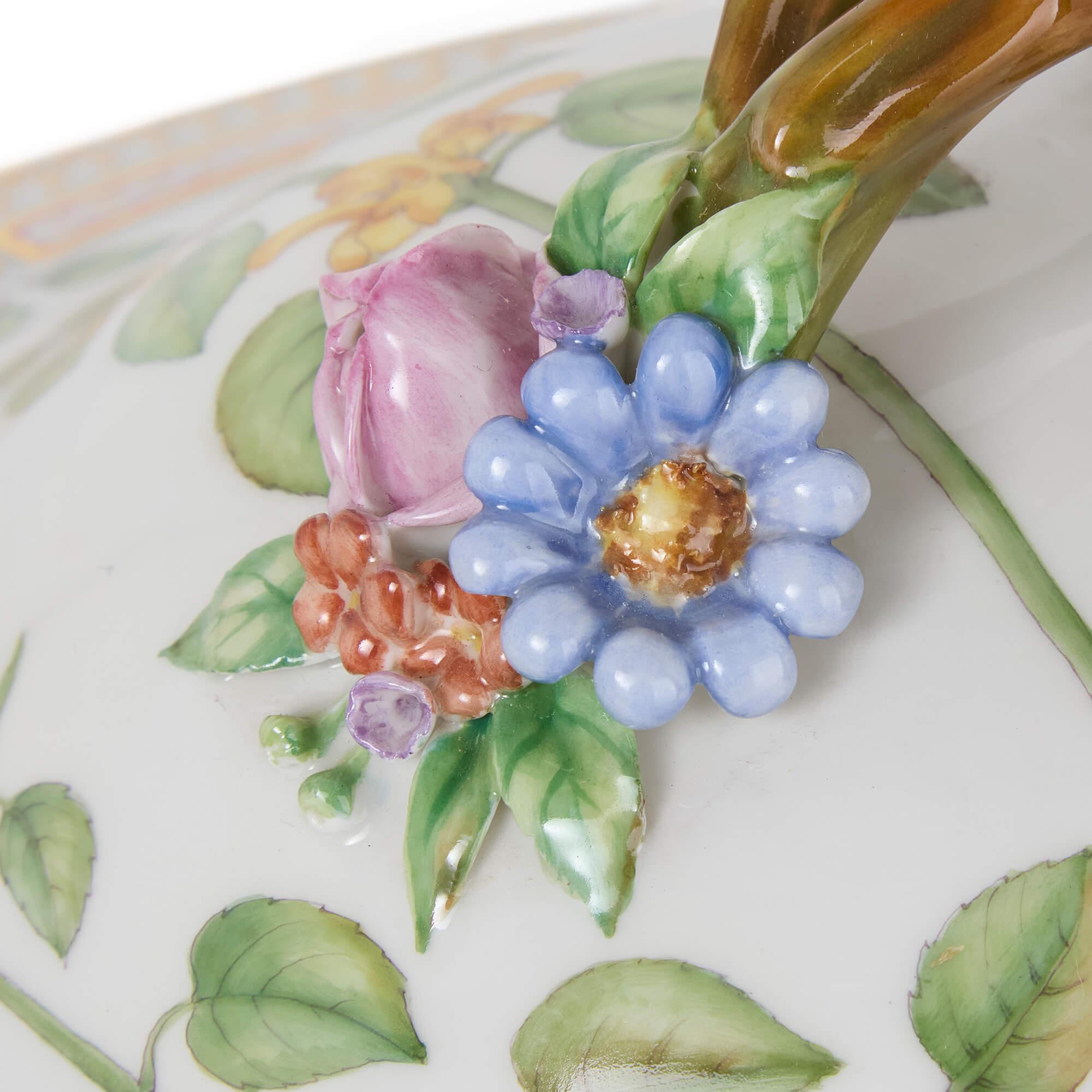 Two Flora Danica Danish Porcelain Tureens Covers Stands Royal Copenhagen For Sale 2